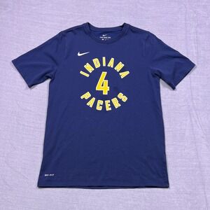 Nike Dri Fit Indiana Pacers Oladipo #4 Youth T Shirt XL Blue Yellow